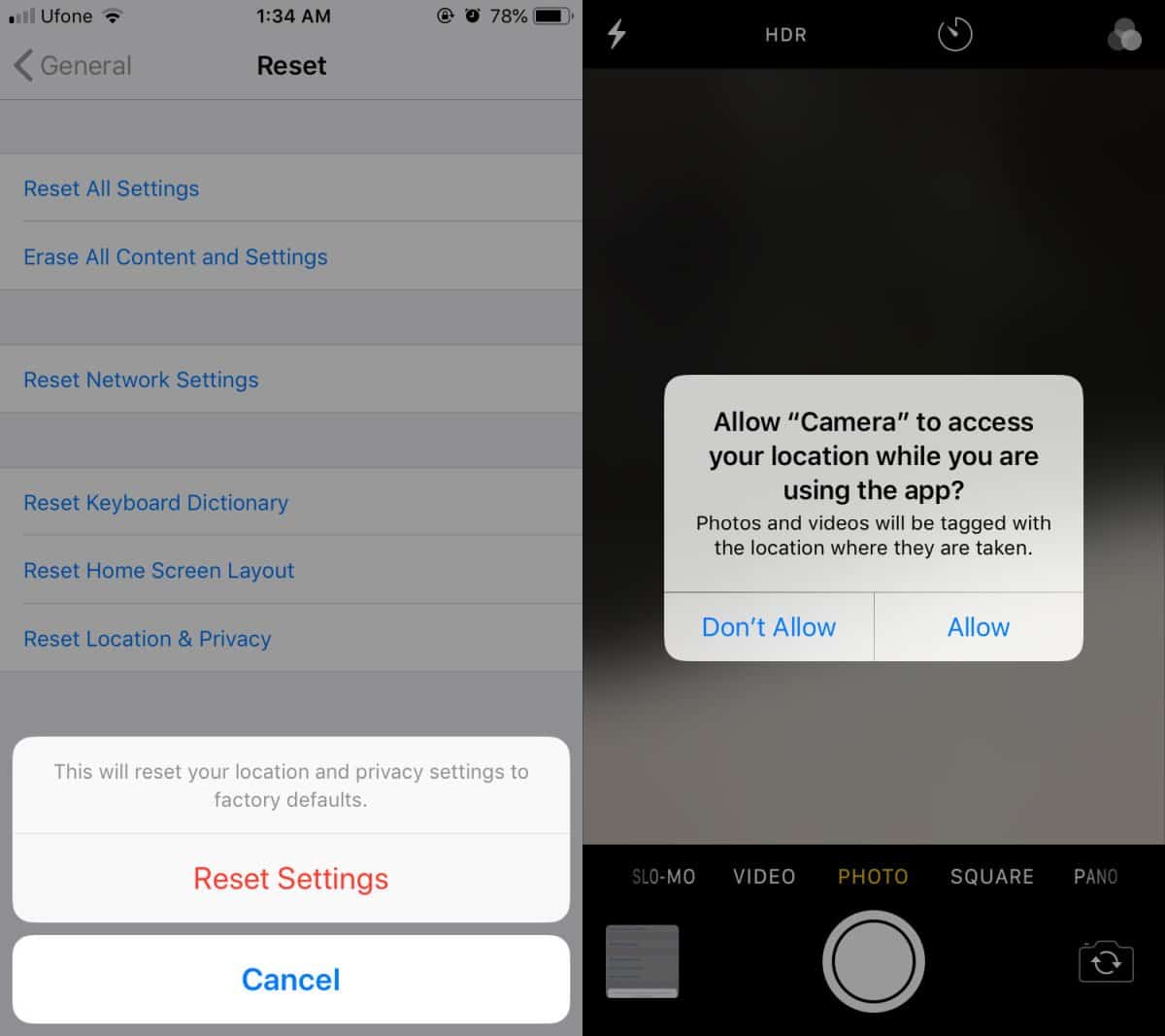 How to reset all app permissions on iOS