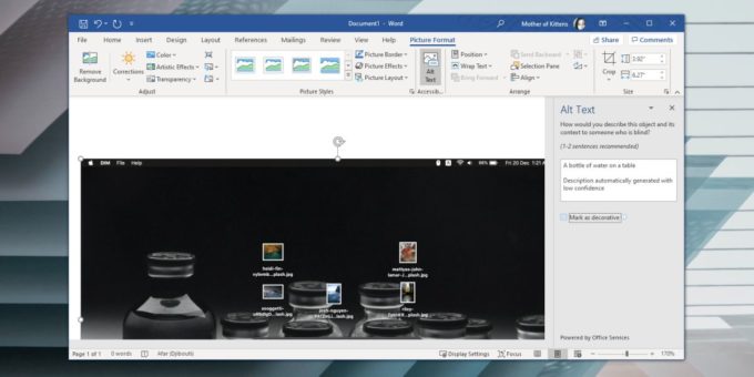 How to change the auto-generated Alt Text for images in Office 365