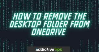 How to remove desktop folder form OneDrive