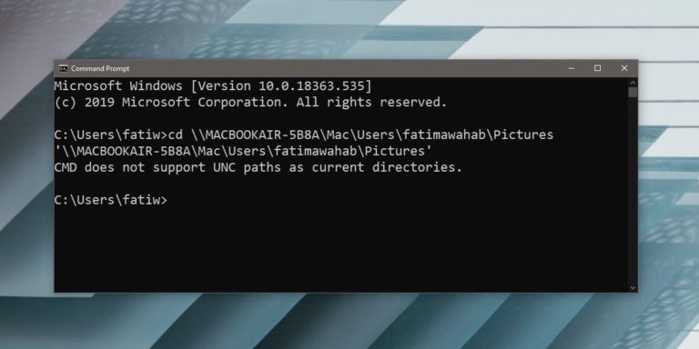 How To Access A Network Location In Command Prompt On Windows 10