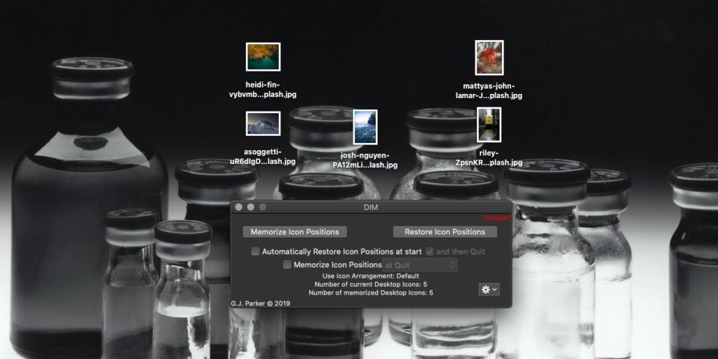 How to back up and restore desktop icon layout on macOS