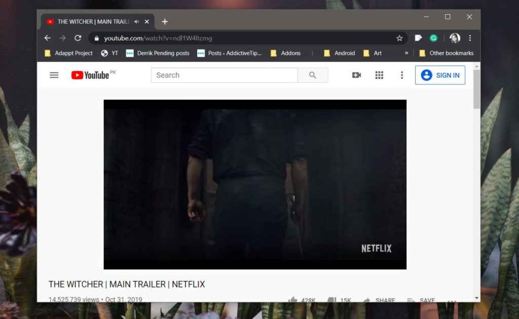 How to take full screen video screenshots on Youtube on Windows 10
