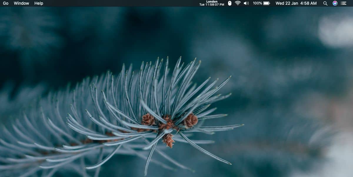 How to get clocks for multiple time zones on the menu bar on macOS