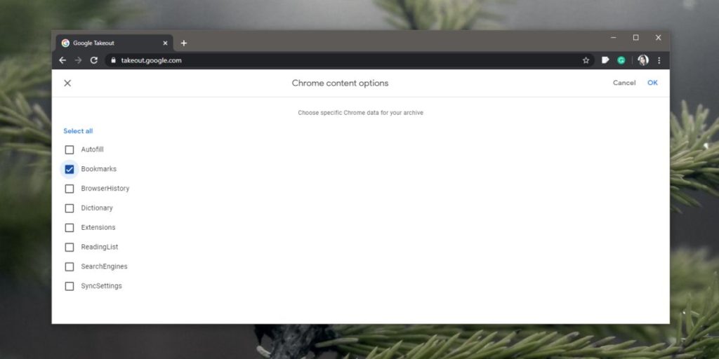 How to access Chrome bookmarks without the browser