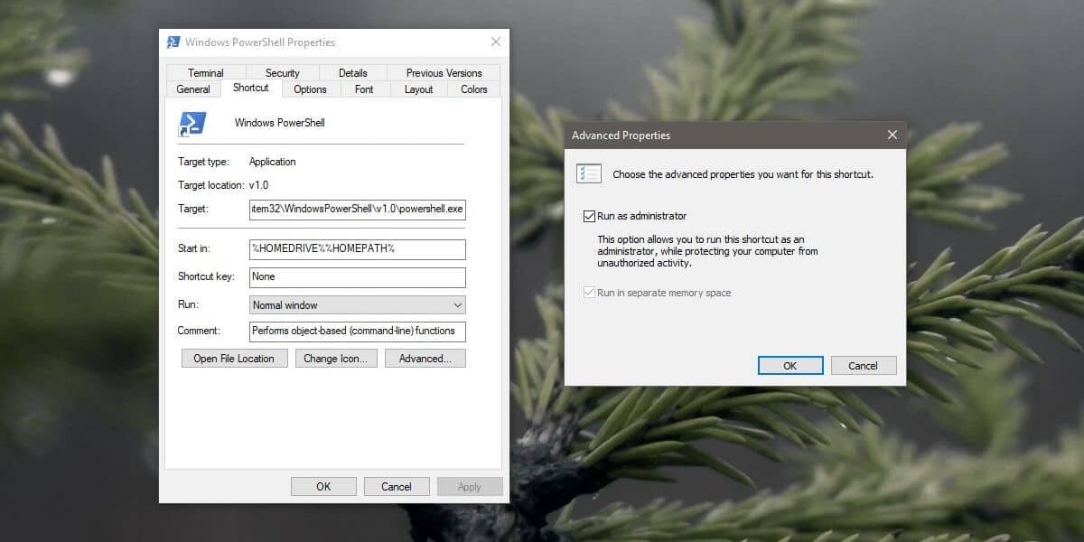 How to always run Command Prompt and PowerShell as Admin on Windows 10