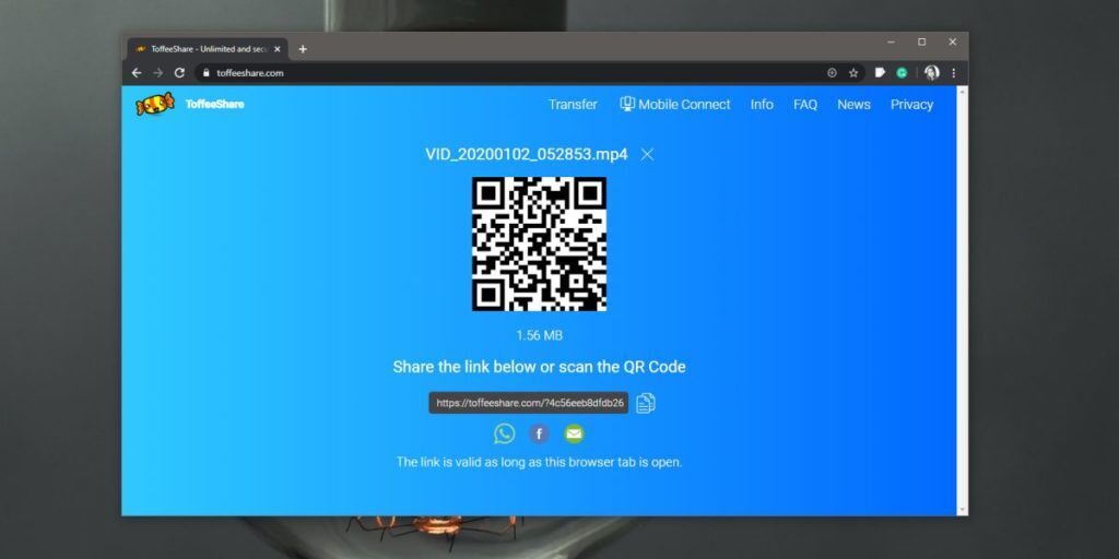 How to send files over a P2P connection from a browser