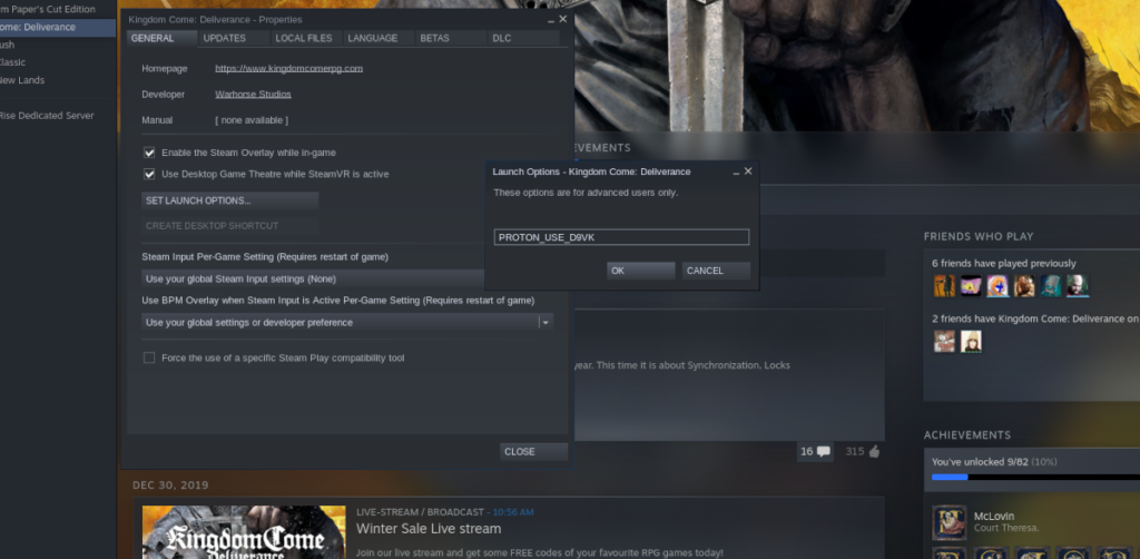 How to play Kingdom Come Deliverance on Linux