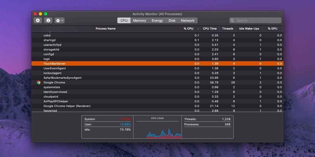 How to restart the Touch Bar on macOS