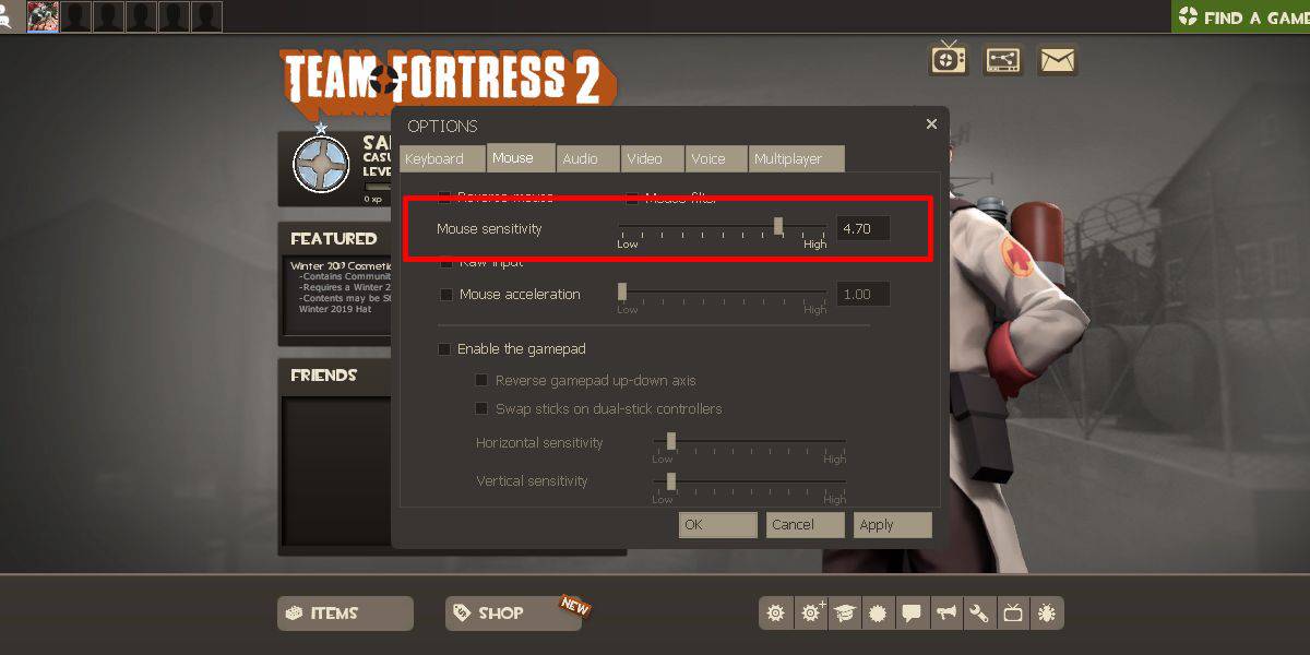 How to copy mouse sensitivity from one game to another on windows 10