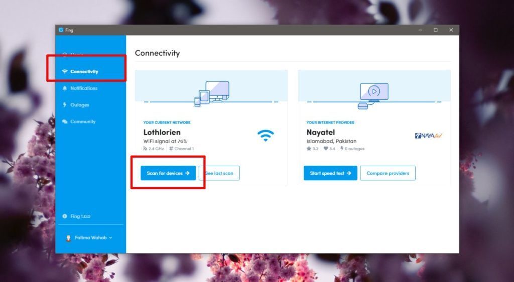 How to view all devices connected to the network on Windows 10