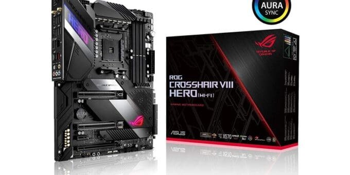 Asus ROG X570 Crosshair VIII Hero (Wi-Fi) ATX Motherboard with PCIe 4.0