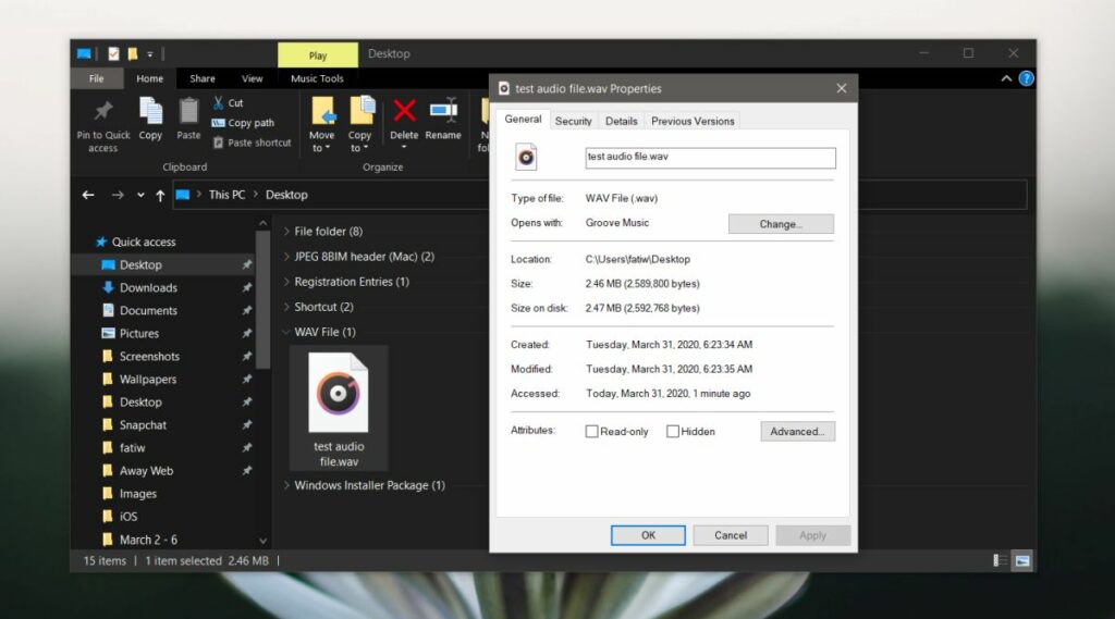 How to compress an audio file on Windows 10