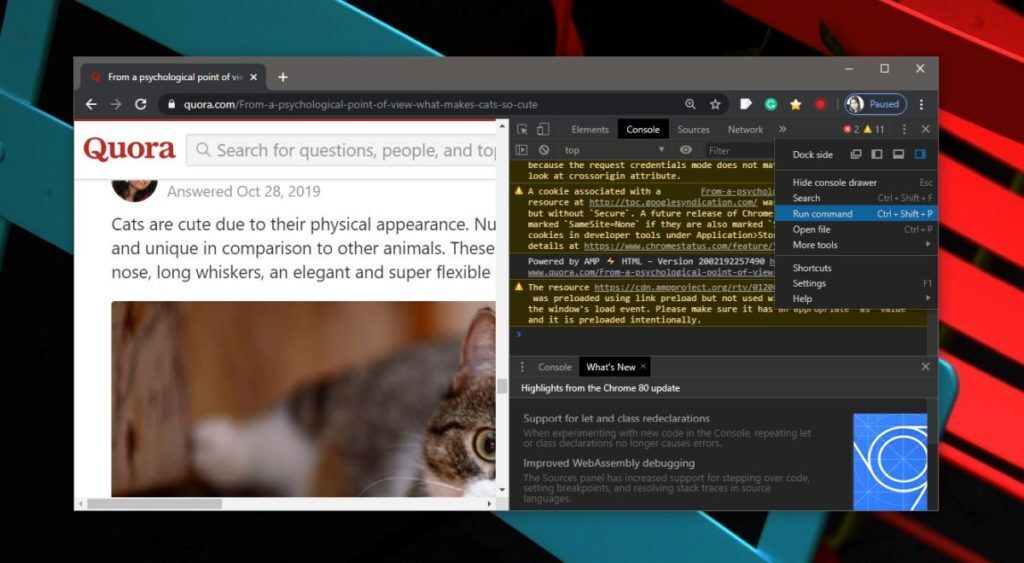 How to disable JavaScript in Chrome