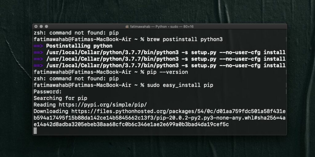 How to install Python 3 on macOS