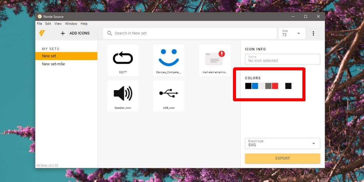 How to edit an SVG icon color on Windows 10