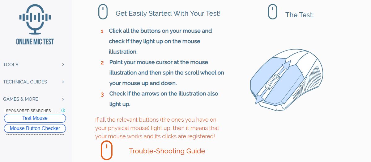 Tag det op Åben Smuk How to test mouse buttons