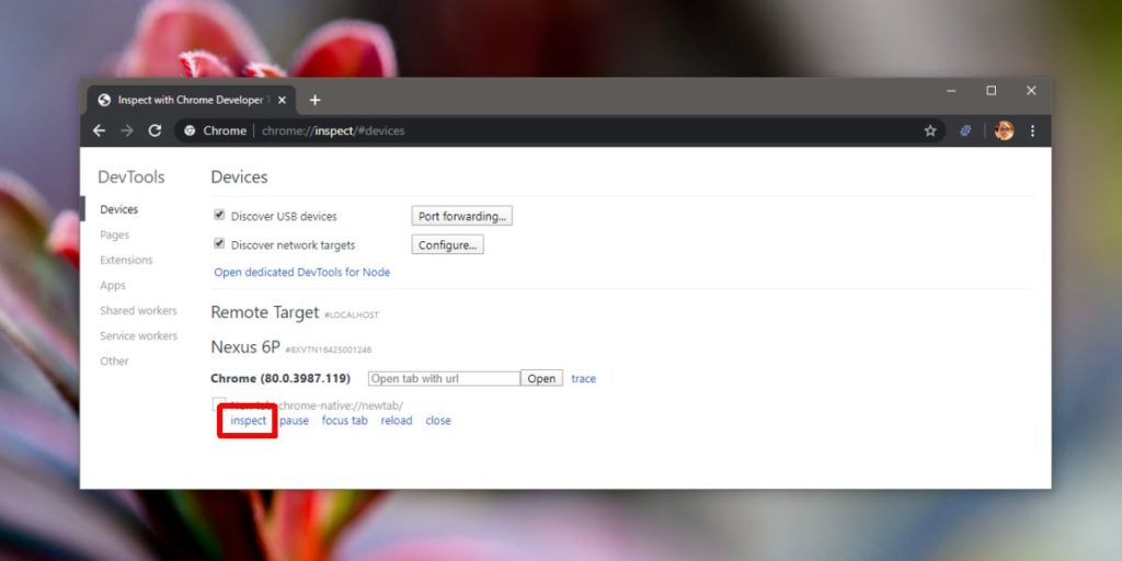 How to get the web console log in Chrome for Android