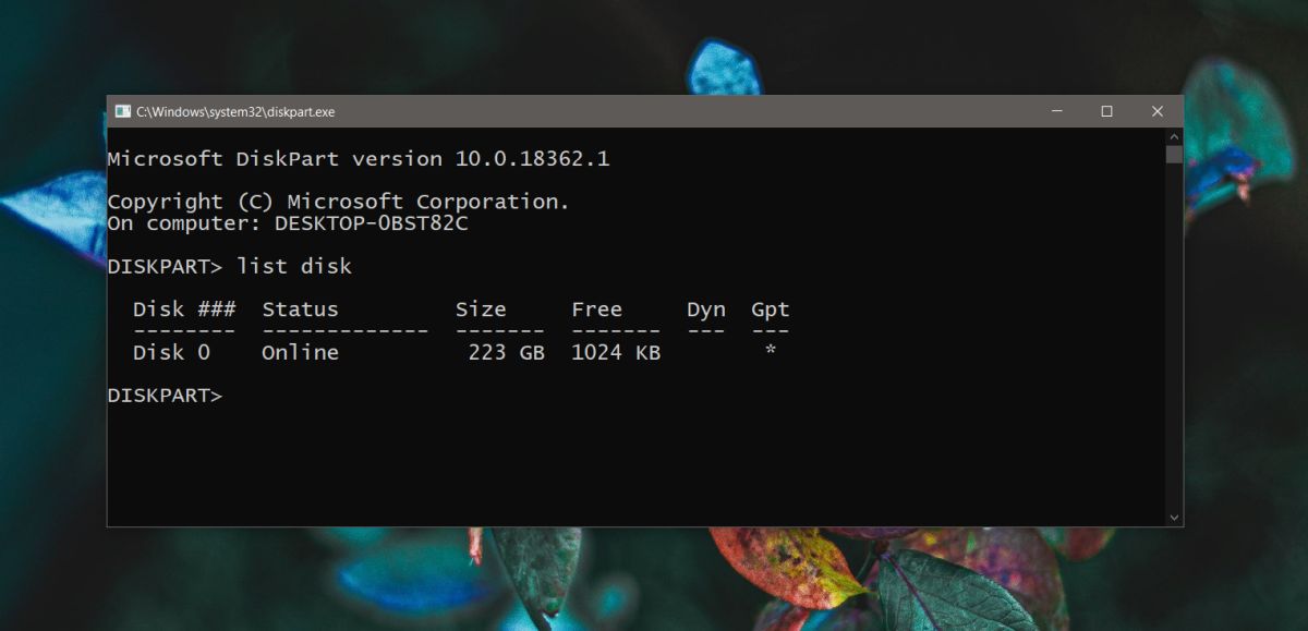 How to check the partition style of a disk on Windows 10