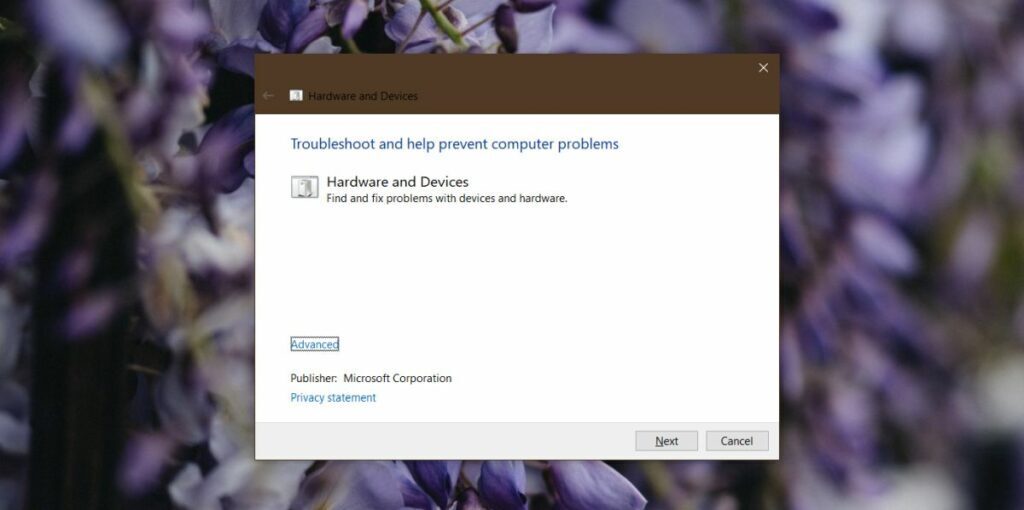 How to fix Hardware and devices troubleshooter missing on Windows 10