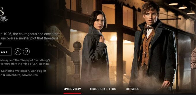Is Fantastic Beasts and Where to Find Them on Netflix
