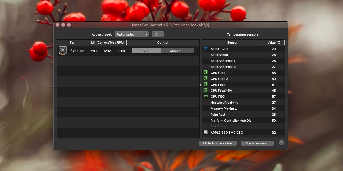 spray Shaded interval How to control Mac fan speeds manually