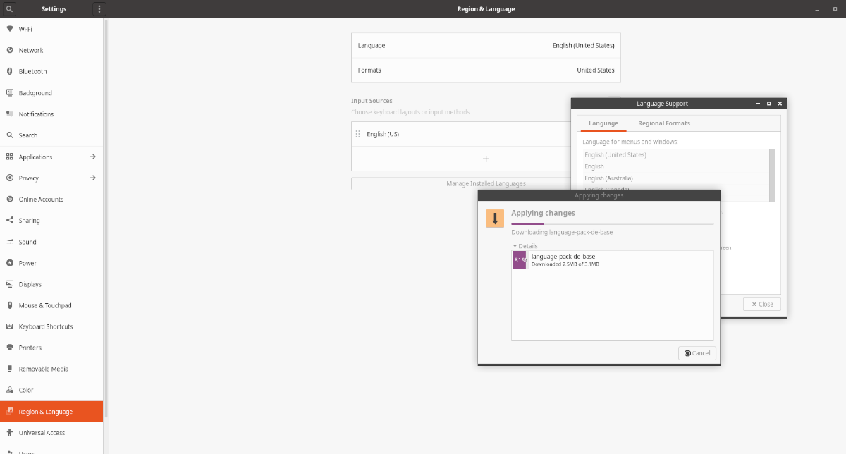 How to change the language in Ubuntu