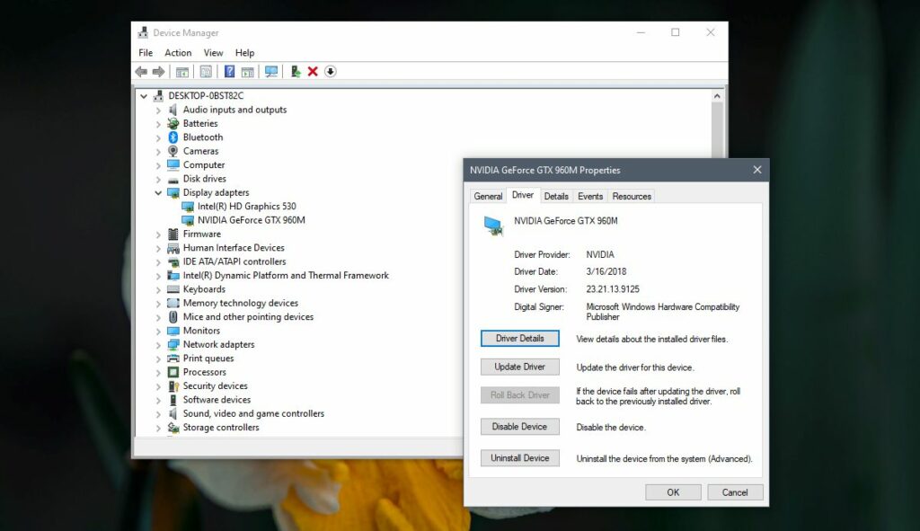 how to manually install nvidia drivers windows 10