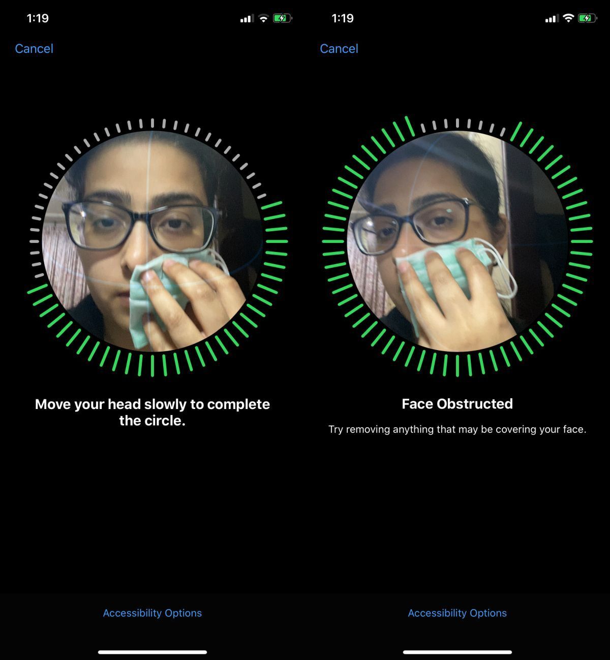 How to set up Face ID with a mask on iOS