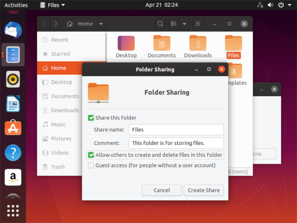 How To Share Folders From An Ubuntu PC To The Network