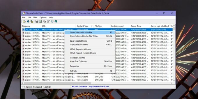 How to view the Chrome cache on Windows 10