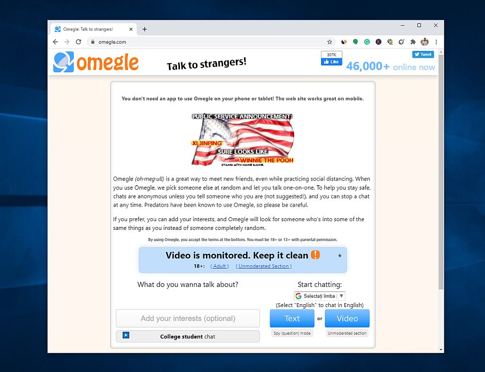 Omegle 18 Video