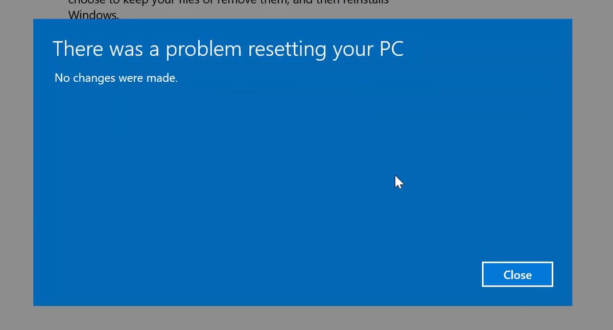 what does reset pc do windows 10