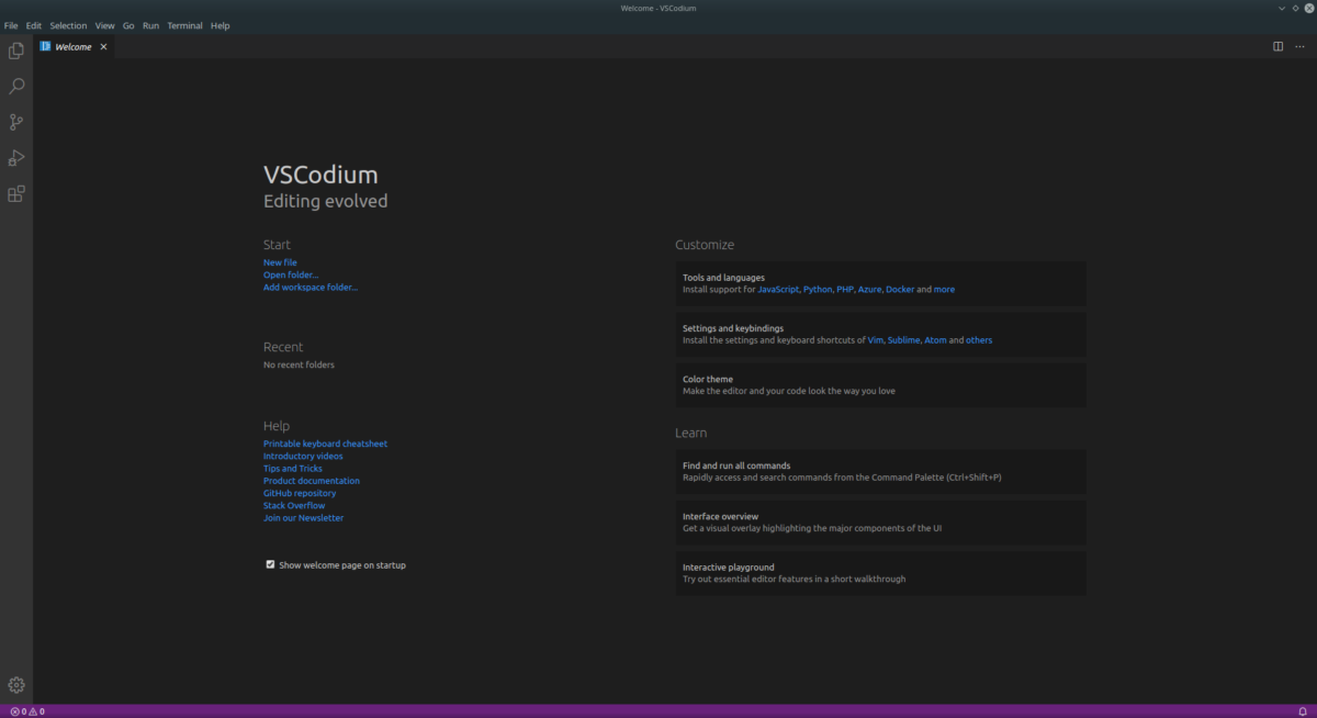 How to install the VSCodium IDE on Linux