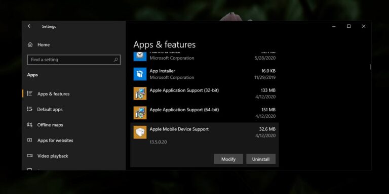 How to install apple mobile device support without itunes on windows 10