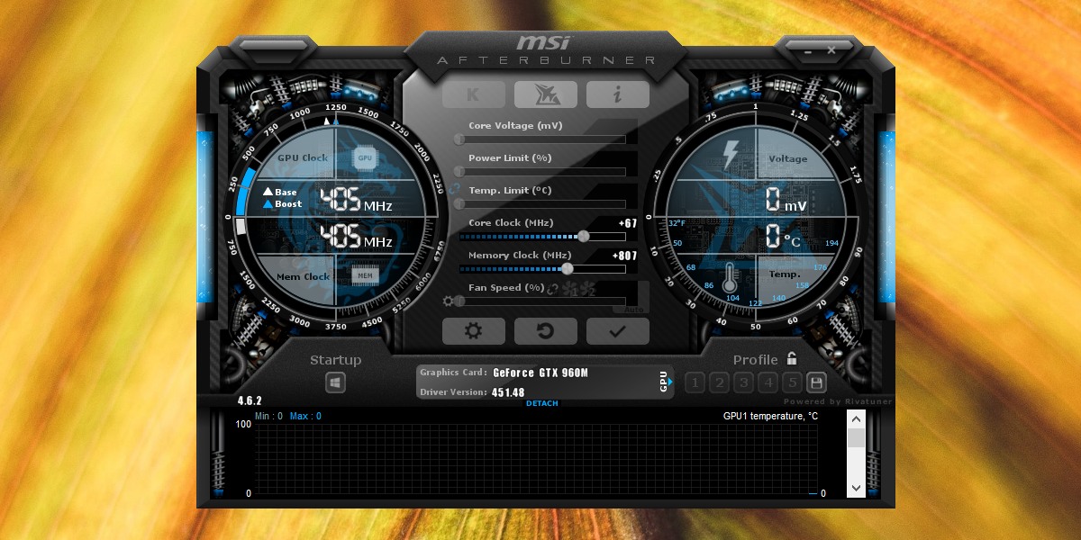 fan tachometer msi afterburner