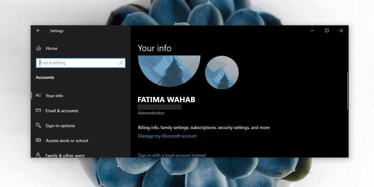 how to find admin account windows 10
