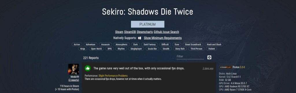 How to play Sekiro: Shadows Die Twice on Linux