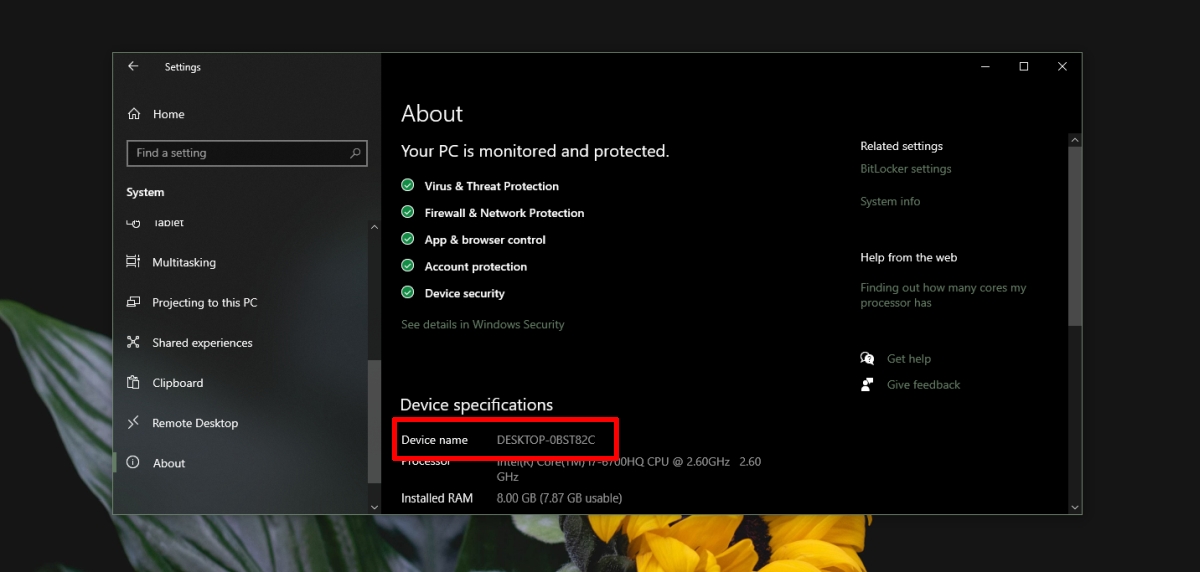 windows 8 find computer name