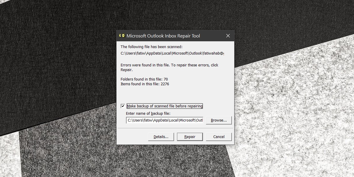 How To Repair Outlook Data Files (.Pst) In Outlook 2016 / 2013 / 2010 / 2007 - Youtube