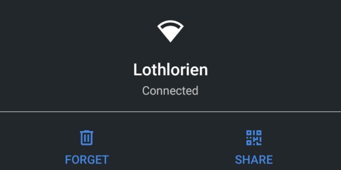 view saved WiFi passwords android