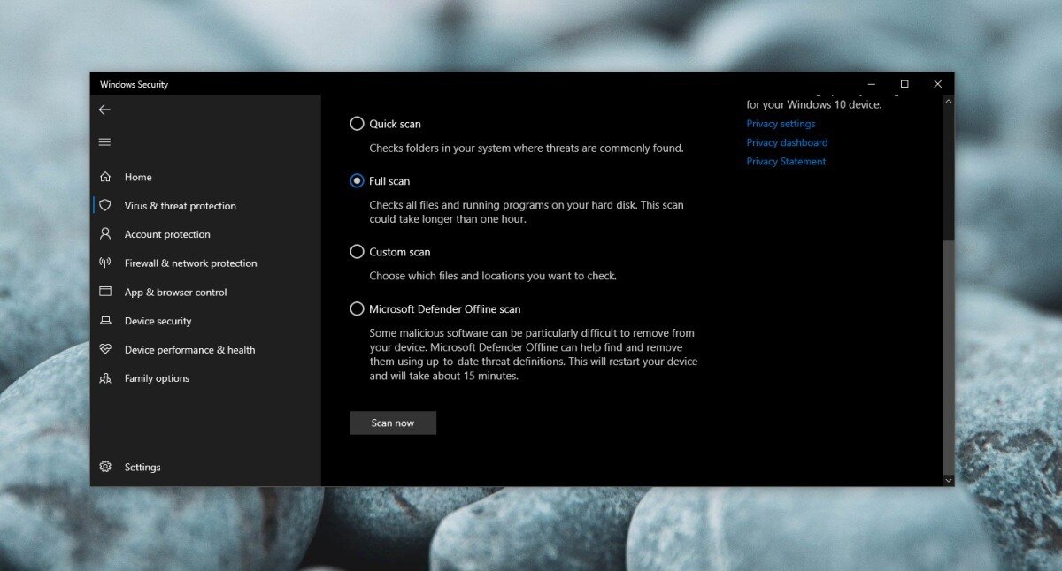 Windows Defender Full Scan