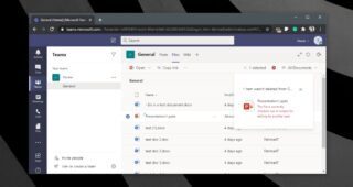 microsoft teams wont delete file