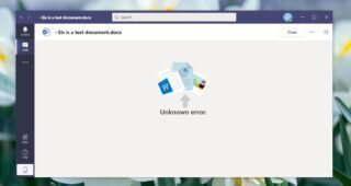 Microsoft Teams file unknown