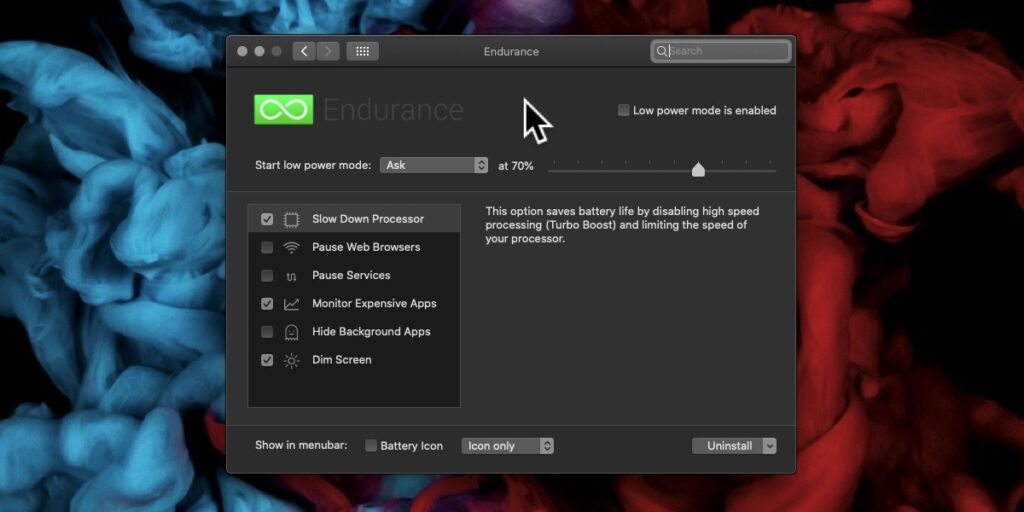 How to enable low power mode on a Mac