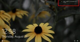 Microsoft Rewards Lock Screen