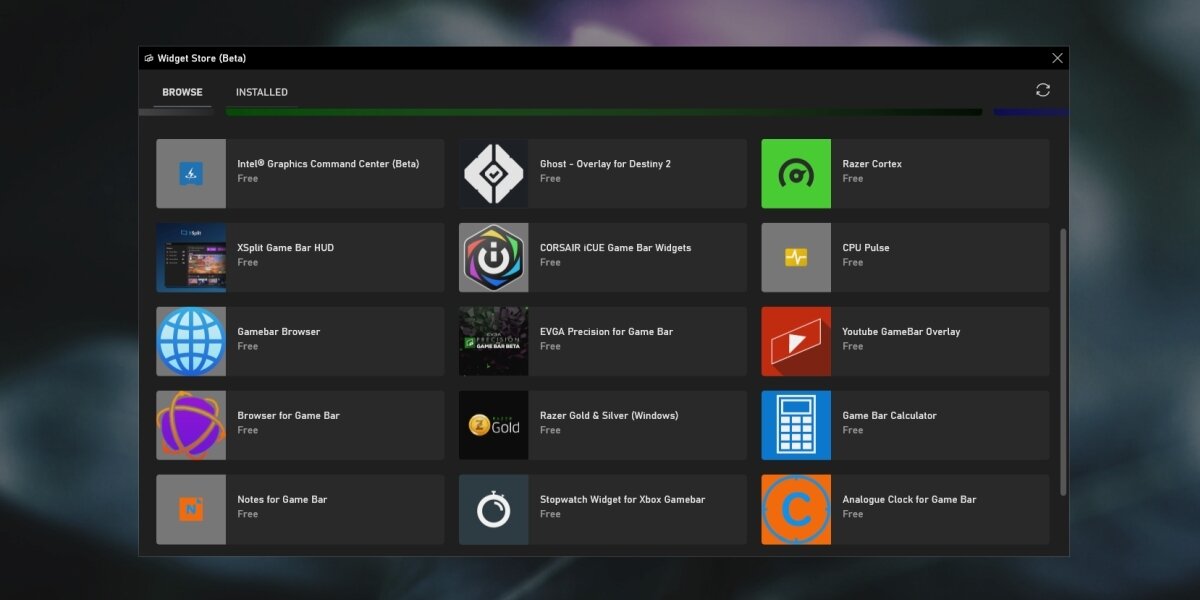 Xbox Game Bar gets Widget Store with support for Xsplit and more