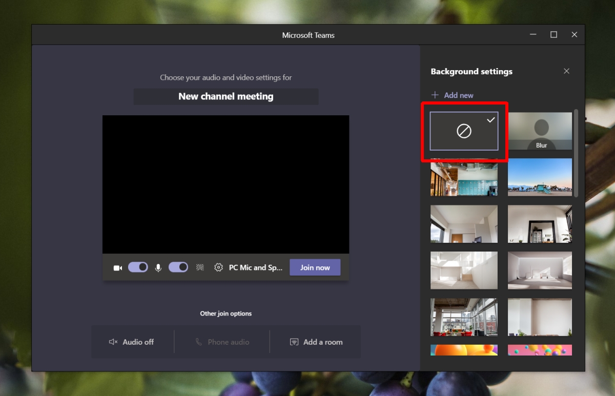 How to set a custom background in Microsoft Teams meetings