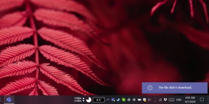 Microsoft Teams doesn’t download files