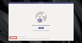 microsoft teams error code 6