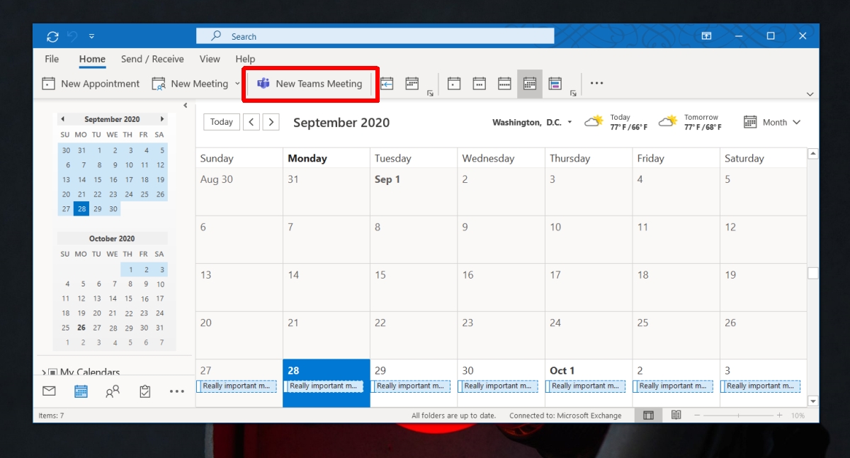 How to Schedule a Teams Meeting When Button is Missing in Outlook